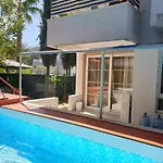 Elit1 12plus Beds Full Triplex In Golf Area With Private Pool & Garden Wifi Netflix Full Kitchen & Bed Equipments Air Conditions Free Parking Villa Belek